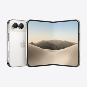 iPhone Duo (7.6-inch) in Star White – official Apple finish-select art