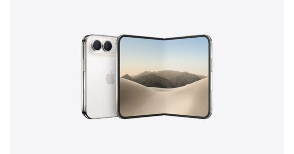 iPhone Duo (7.6-inch) in Star White – official Apple finish-select art