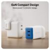 HyperJuice Flex 45W GaN Charger - Blue, UK Plug