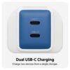 HyperJuice Flex 45W GaN Charger - Blue, UK Plug