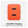 HyperJuice Flex 45W GaN Charger - Orange, EU Plug