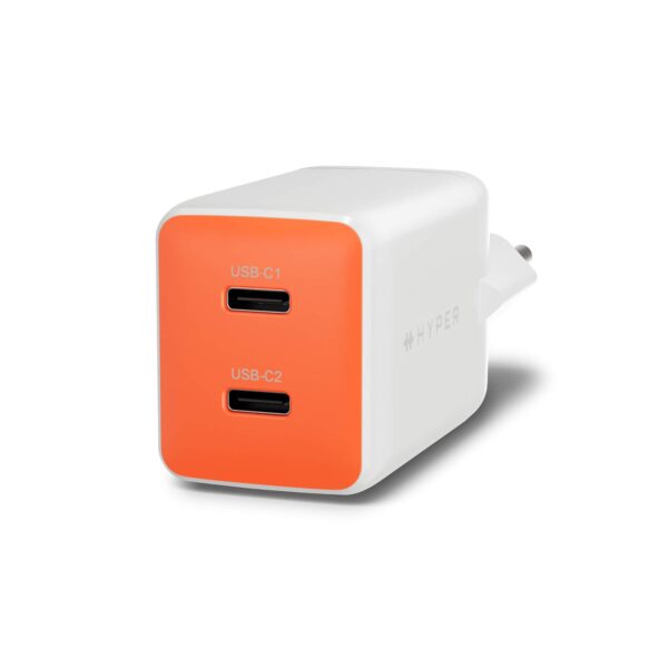 HyperJuice Flex 45W GaN Charger - Orange, EU Plug