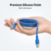 HyperJuice Flex 60W USB-C Silicone Cable 1.5m - Blue