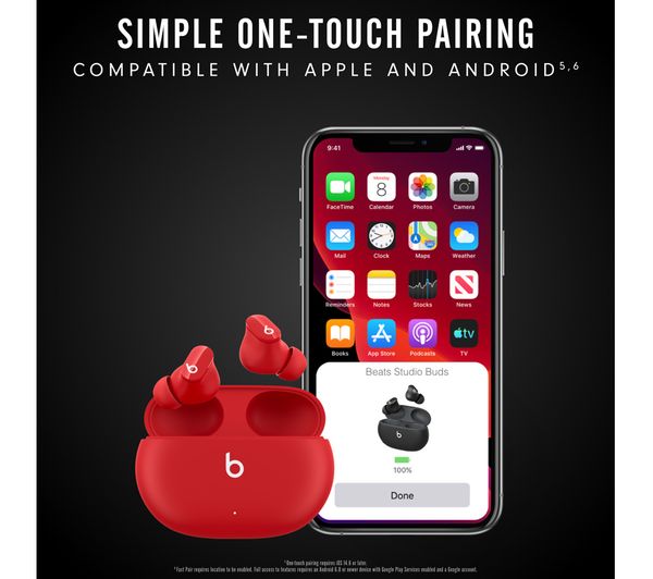 Beats Studio Buds True Wireless Noise-Cancelling Earbuds - Red