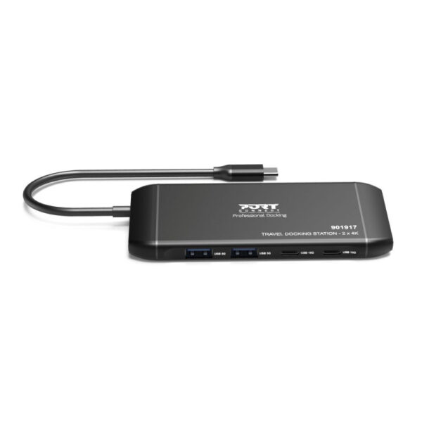 PORT Connect 901917 USB-C Dock - Dual 4K HDMI, 100W PD