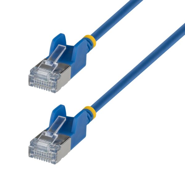 StarTech ultra slim Cat6a patch cable blue