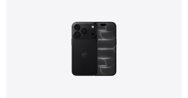 iPhone 18 Pro (6.3-inch) in Black – official Apple finish-select art