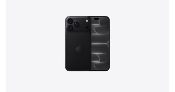 iPhone 18 Pro Max (6.9-inch) in Black – official Apple finish-select art