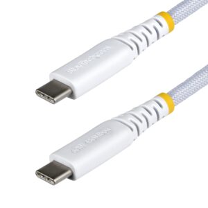 startech-braided-usb-c-charging-white StarTech braided USB-C charging cable white