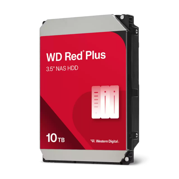 WD Red Plus 10TB 3.5-inch SATA Hard Drive - WD100EFGX
