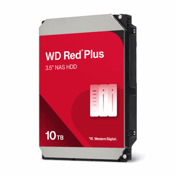 WD Red Plus 10TB 3.5-inch SATA Hard Drive - WD100EFGX