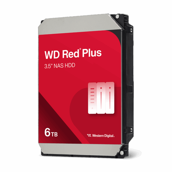 Western Digital WD Red Plus 6TB NAS Hard Drive - WD60EFPX